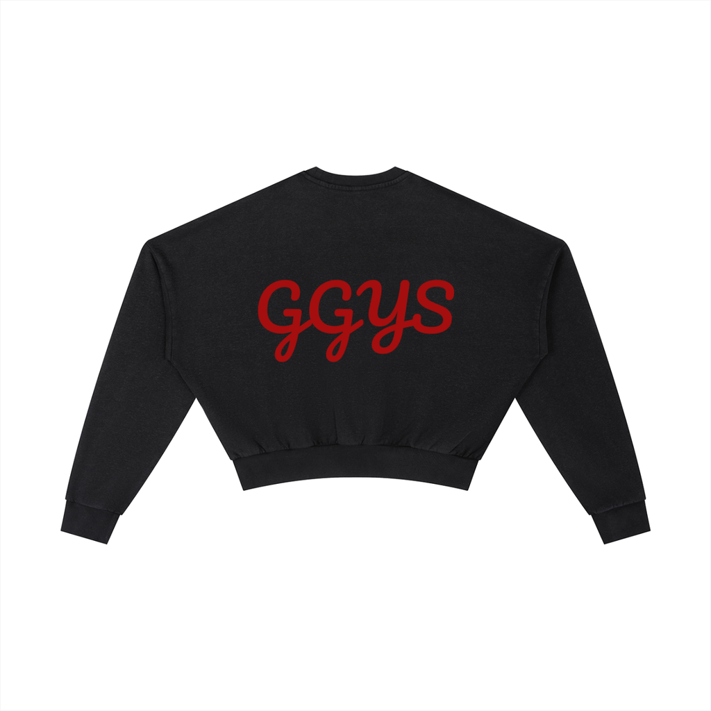 Vintage Washed Cropped Sweatshirt