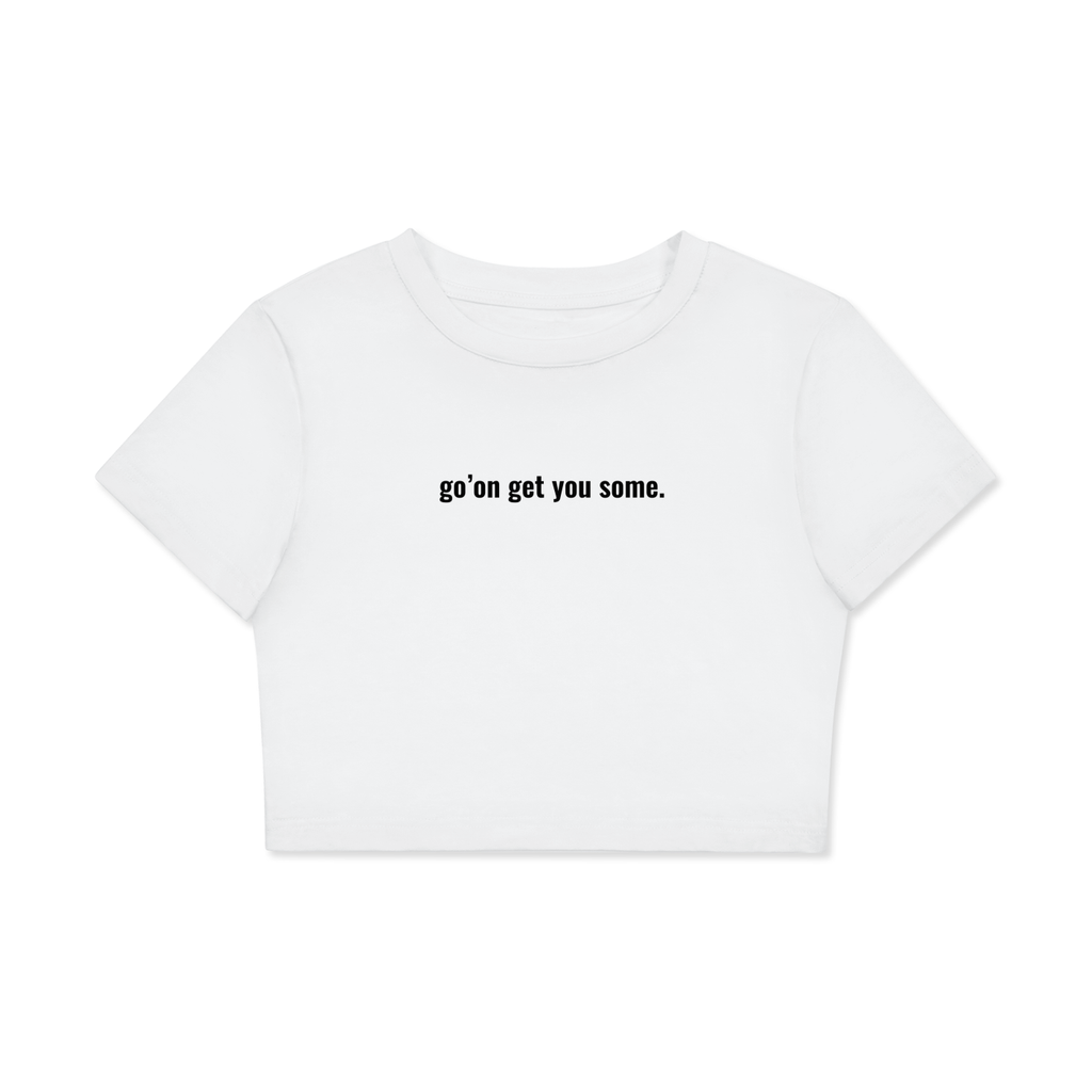 Fitted Crop Cotton T-Shirt