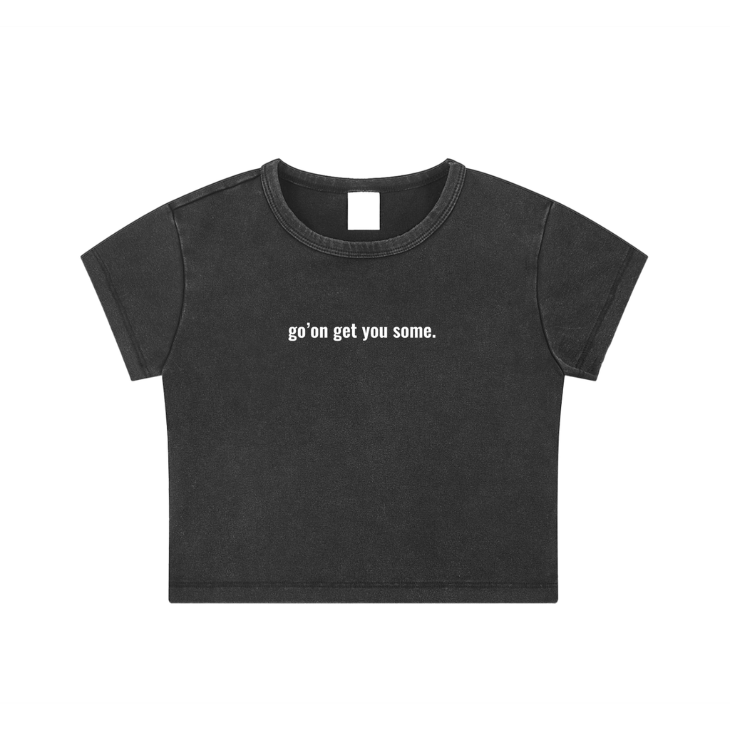 Snow Washed Crop Top