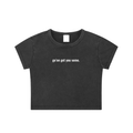 Snow Washed Crop Top