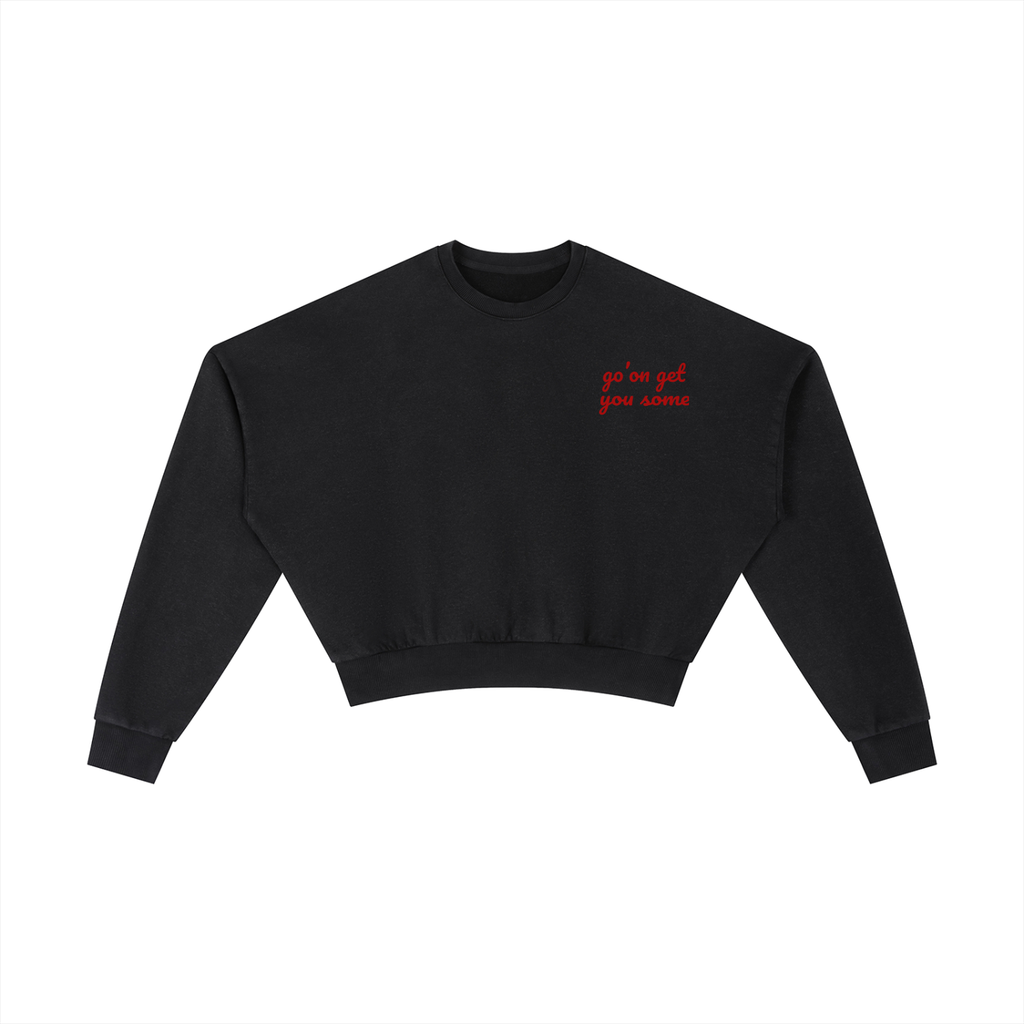 Vintage Washed Cropped Sweatshirt