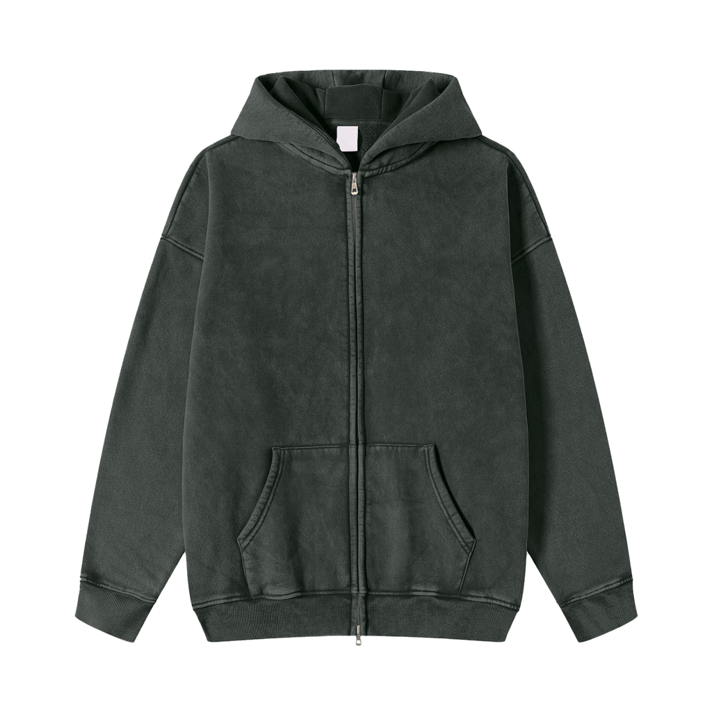 Zip-Up Fleece Hoodie
