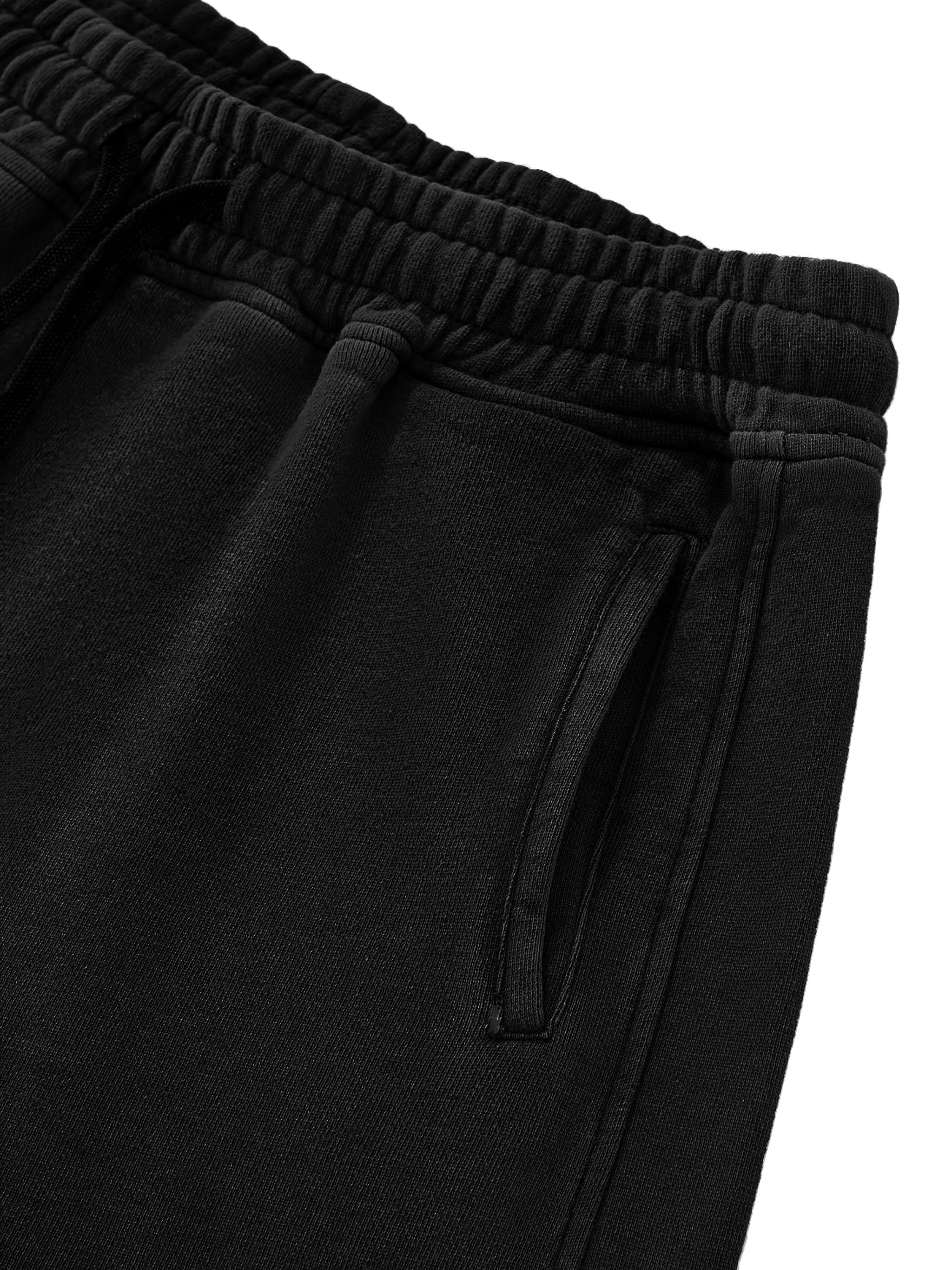 Raw Edge Drawstring Shorts